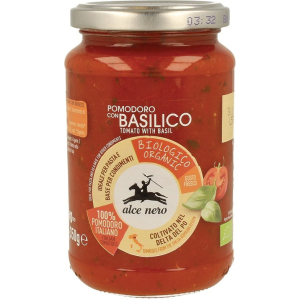 Sauce Tomate Alce Nero Au Basilic Bio