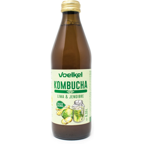 Voelkel Kombucha Citron Vert Et Gingembre Bio 330ml
