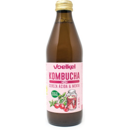 Voelkel Kombucha Cerise Et Menthe Bio 330ml