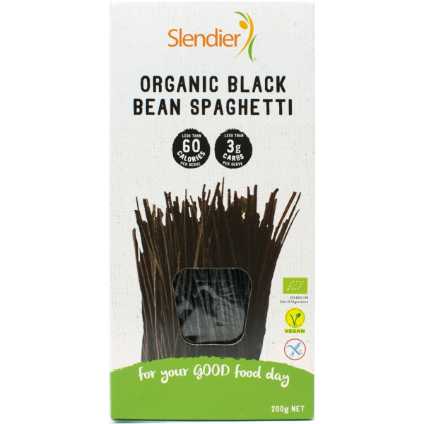 Slendier Espaguetis De Soja Negra Sin Gluten