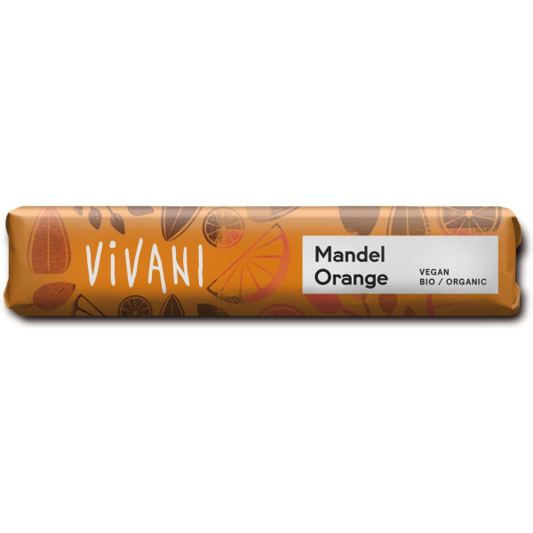 Vivani Almond Orange - Barrita De Chocolate Con Almendra Y Naranja