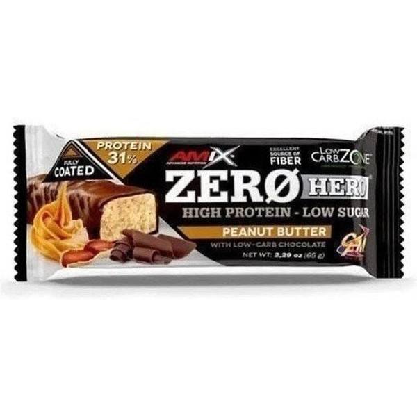 Amix Zero Hero 31% Eiwitreep Totale dekking 1 reep x 65 gr Spierherstel