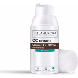 Bella Aurora Cc Crème Anti-Taches Sans Huile Spf50 30 Ml Unisexe