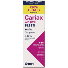 Kin Cariax Gingival Enjuague Bucal 500 Ml + 100 Ml Unisex
