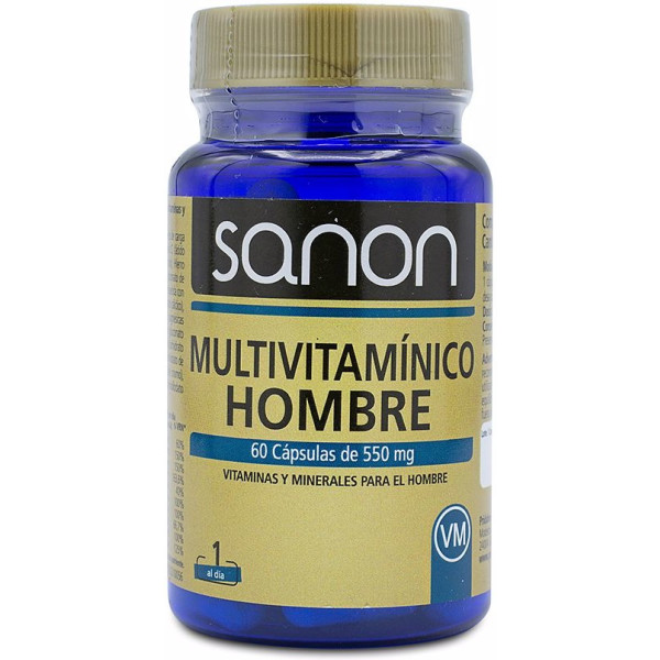 Sanon Multivitamines Homme 550 mg 60 Gélules Homme