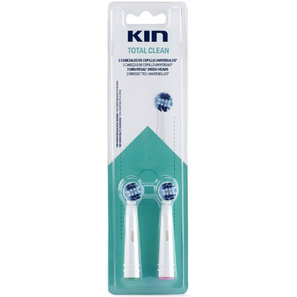 Kin Total Clean Tête de brosse électrique universelle 2 U Unisexe