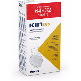 Kin Oro Tabletas Limpiadoras 64 + 32 U Unisex