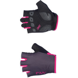 Northwave Guantes Active Woman Gris Oscuro-rosa