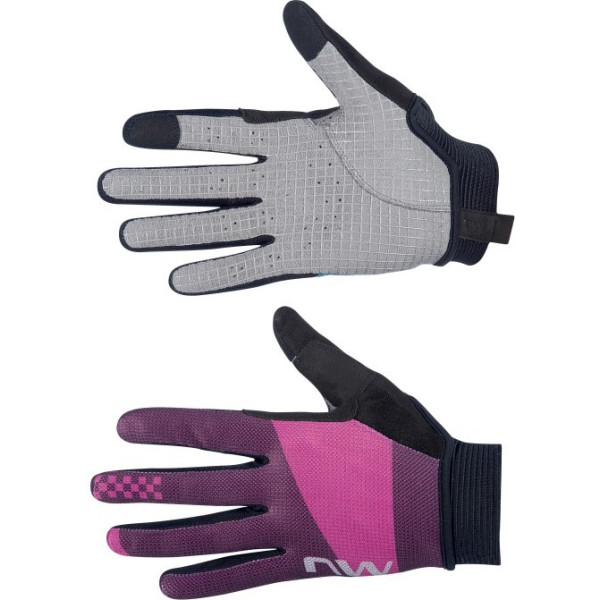 Northwave Long Gloves Air Lf Woman Fuchsia-black