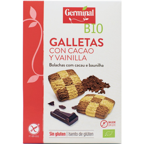 Germinal glutenfreie Kakaokekse mit Vanille