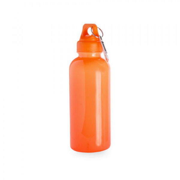Atipick Flacon Plastique 600 Ml Avec Mousqueton Orange