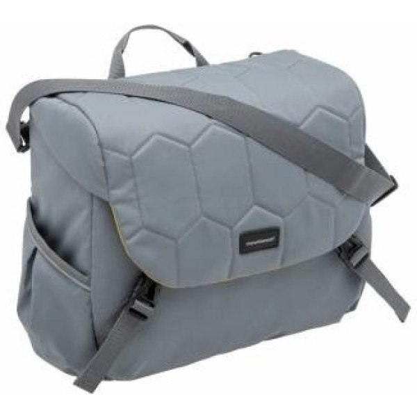 New Looxs Bolsa Mondi Joy Acolchado 18.5l Impermeable Poliester Gris Con Reflectantes (36x16x32 Cm)