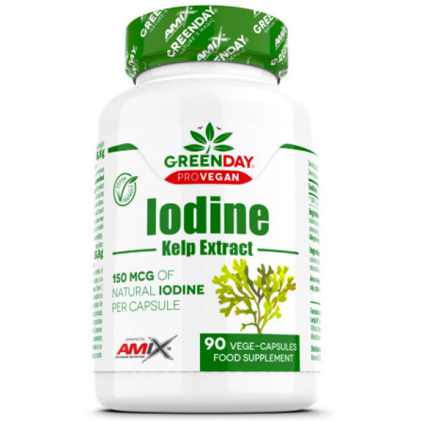 Amix GreenDay Iodine Varech Extract - Iodine 90 Caps / ProVegan