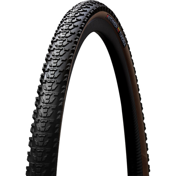 Pneu Hutchinson Tundra 700x40 Hardskin Bi-compound Tubeless Ready Dobrável Preto/marrom 40-622
