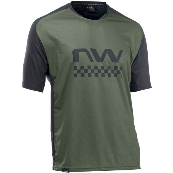 Northwave Maillot Manga Corta Edge Verde Forest-negro