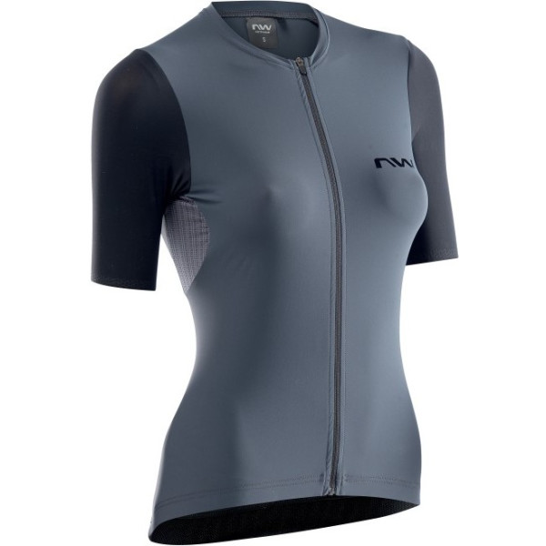 Northwave Maillot Manga Corta Extreme Woman Gris-negro