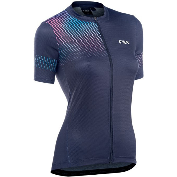 Northwave Origin Short Sleeve Jersey Femme Noir-iridesc