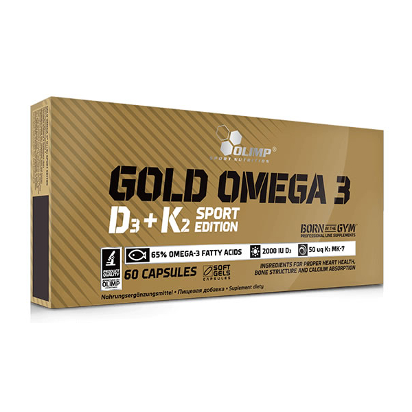 Olimp Gold Omega-3 D3+ K2 Sport Edition 60 capsules
