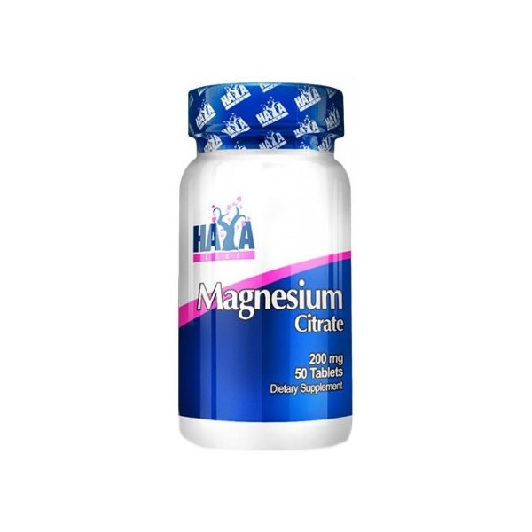 Haya Labs Citrato de Magnesio 200 mg 50 tabs