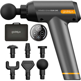 Gridinlux Fitness Gun 245 Pistola De Masaje Muscular Por Técnica Percutiva. 20 Velocidades.