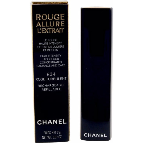 Chanel Rouge Allure L'Ertait Rouge à Lèvres Rose Turbulent-834 1 U Unisexe