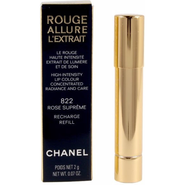 Chanel Rouge Allure L'Ertait Batom Recharge Rose Supreme-822 1 U Unissex