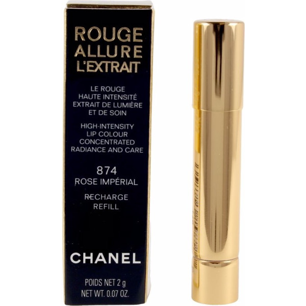 Chanel Rouge Allure L'Ertait Rouge à Lèvres Recharge Rose Impérial-874 1 U Unisexe