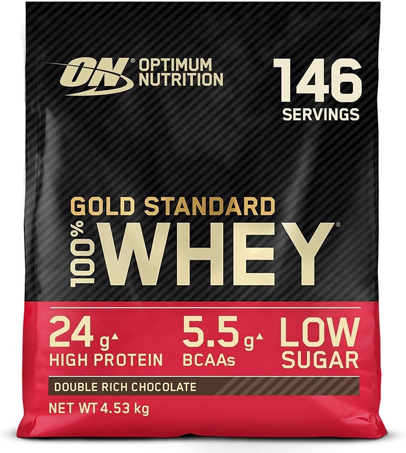 Optimale Voeding ProteÃ¯Ne Op 100% Whey Gold Standard 10 Lbs / 4.5 Kg Smaak Dubbele Chocolade-image
