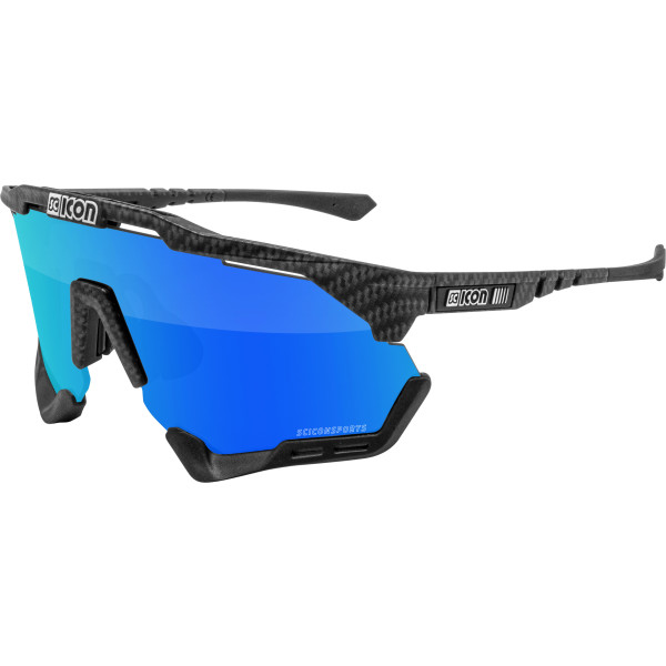 Scicon Sports Unisex Aerosx Xl (multimirror Blue / Carbon Matt) Gafas De Sol De Rendimiento Deportivo