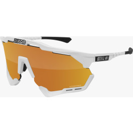 Scicon Sports Unisex Aerosx Xl (multimirror Bronce / White Gloss) Gafas De Sol De Rendimiento Deportivo