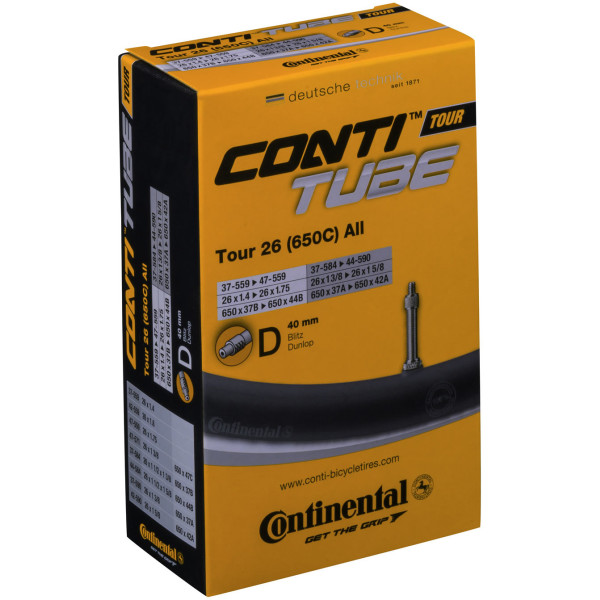 Continental Camara Tour Tube Slim 650x28a 32a Valvula Dunlop 40 Mm