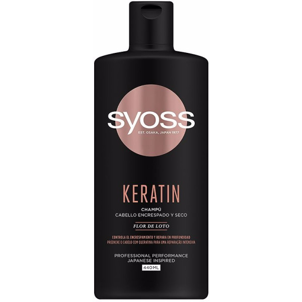 Syoss Keratin Shampoo für krauses und trockenes Haar 440 ml Unisex