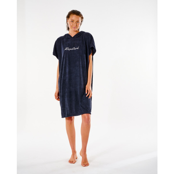 Rip Curl Guión toalla encapuchada negra