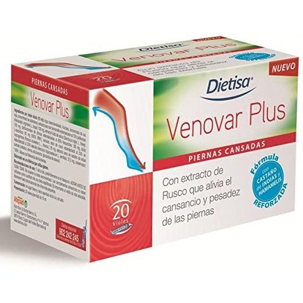 Dietisa Venovar Plus 20 injectieflacons x 15 ml