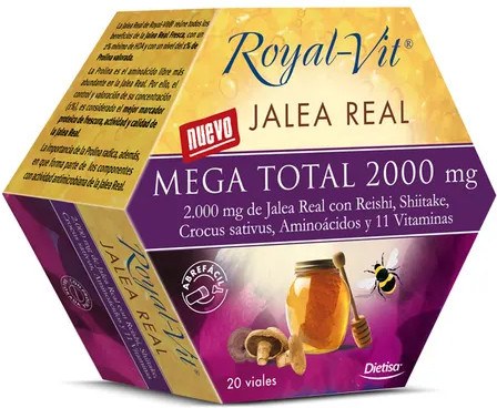 Dietisa Royal Vit GelÃ©e Royale Mega Total 2000 mg 20 flacons x 10 ml GoÃ»ter Citron-image