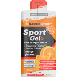Namedsport Sport Gel Naranja 25 ml - Gel Energético - Perfecto para Entrenamientos de Alta Intensidad