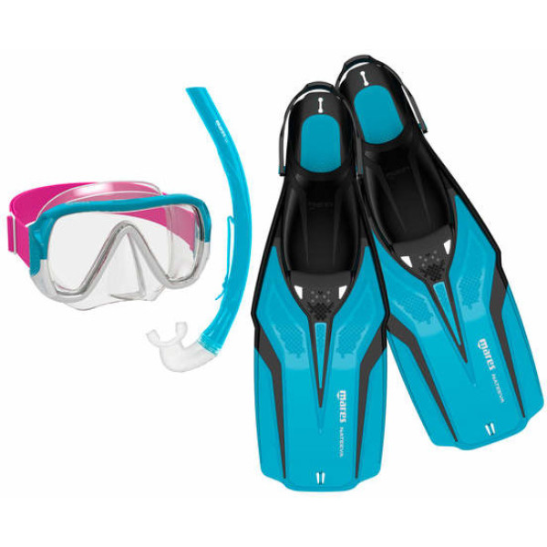 Mares Set Nateeva Keewee Jr. Sandwich Pack Aqua