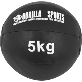 Gorilla Sports Balón Medicinal De Cuero 5 Kg