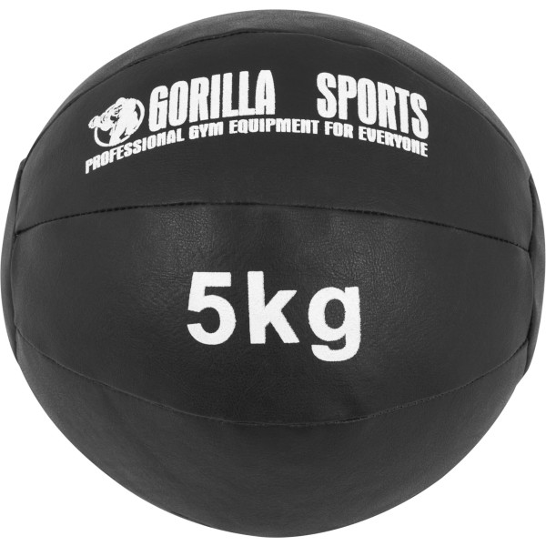 Gorilla Sports Balón Medicinal De Cuero 5 Kg