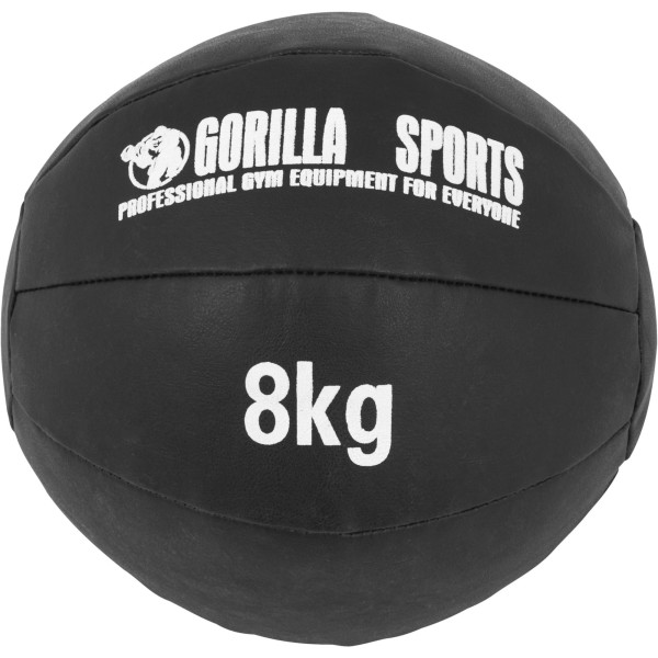 Gorilla Sports Balón Medicinal De Cuero 8 Kg