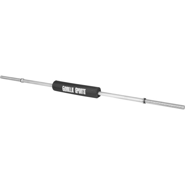 Gorilla Sports Barra De Pesas Con Almohadilla Para El Cuello 170 Cm