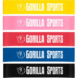 Gorilla Sports Juego De 5 Bandas De Fitness