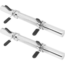 Gorilla Sports Pair Of Dumbbell Bars With Spring Collars 35cm