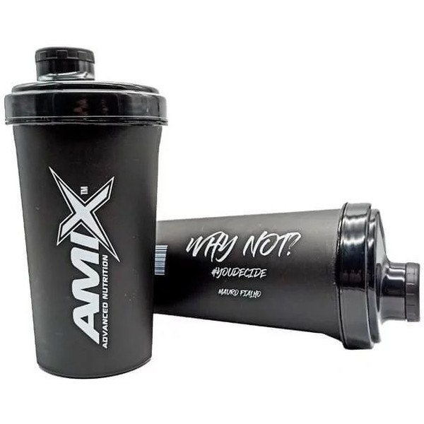 Amix Shaker Mauro Fialho 750 ml Zwart met Why Not?-opschrift