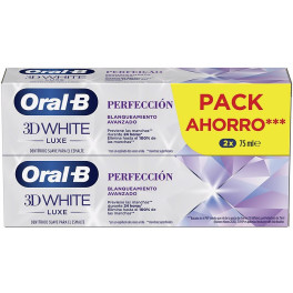 Oral-b 3d White Luxe Perfection Dentifrice 2 X 75 Ml Unisexe