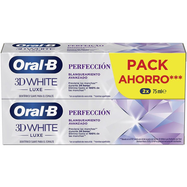 Oral-b 3d White Luxe Perfection Tandpasta 2 X 75 Ml Unisex