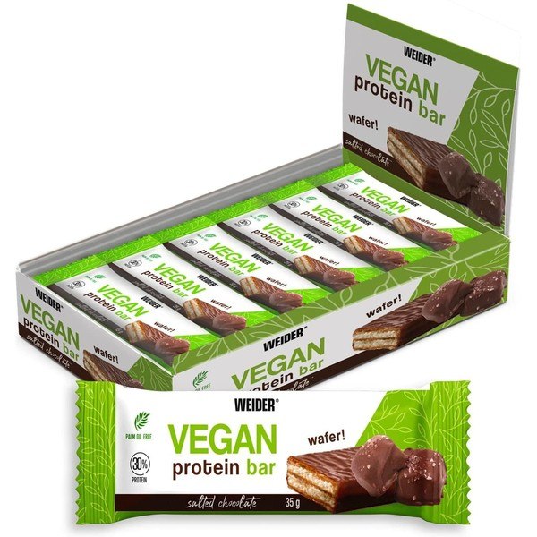 Weider Vegan Protein Wafer Bar 12 Barres X 35 Gr