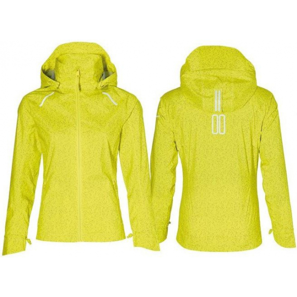 Basil Chaqueta Impermeable Skane Hivis Mujer Bluesign Amarillo Con Reflectantes