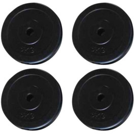 Vidaxl Discos De Pesas 4 Unidades 20 Kg