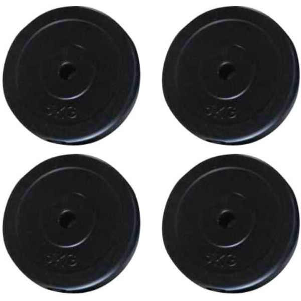 Vidaxl Discos De Pesas 4 Unidades 20 Kg